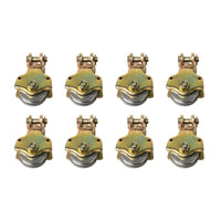 8xWire Rope No Hook Pulley Block 2Ton Swivel Eye Hoist Hook Snatch Anodized