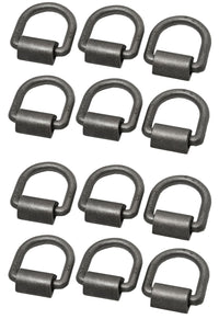 12x 5/8" D Ring Weld On Tie Down for Flatbed Truck Trailer Chain Straps Rope