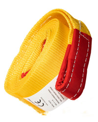 3" 20000lbs 3x10 Tow Strap w D-Ring 10ft tree saver protector offroad recovery