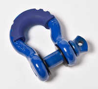 4x Bow Shackles 3/4"+Blue Plastic Anti Noise Vibration Protector Screw Pin 4.75T