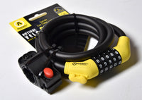Combination Lock Coiled Cable Bicycle Motorcycle Scooter Made in France bracket