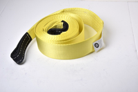 2x Tow Straps+Bow Shackles Winch Rig 3" 9Ton 3x10 ft Red Pin Tree Saver Recovery