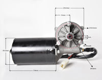12V  Electric Worm Motor High Torque DC Wiper Left Angle Reversible 35 50 RPM