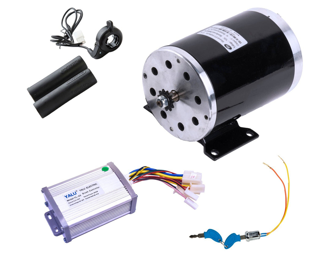 Electric Motor Kit w base 800W 36V+control box, key lock & Thumb Throttle ZY1020