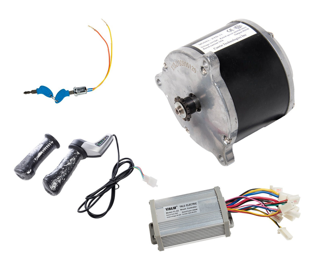 Electric Scooter Kart Motor Overvolt Kit Currie Face 36V 900W Controller Throttl