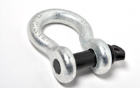 3/4" Bow Shackle BLACK Pin 10500 lbs RED Plastic noise vibration Reducer Jeep CJ