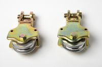2 Pack Pulley Block No Hook Swivel Hoist Wire cable Rope 2 Ton Eye Hook Snatch