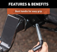 5/8" Trailer Hitch Pin & Clip for 2" Receiver Heavy Duty Tow Towing Capacity