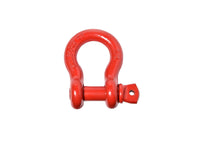 2 Pack 5/8" Red Bow Shackle D-Ring w 3/4" Clevis Screw Pin WLL 7000 lbs 3.25 TON