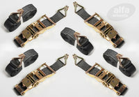 4x Ratchet Strap 1.5"x15' 4000lb J Hook Heavy Duty Tie Down Cargo ATV UTV 1.5x15