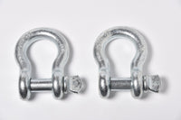 8x 3/8" Bow Shackle D-Ring w Clevis Screw Pin Anchor WLL 1 TON 2200 lbs capacity