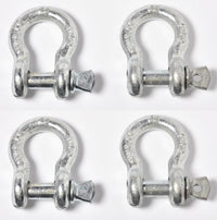 8x 3/8" Bow Shackle D-Ring w Clevis Screw Pin Anchor WLL 1 TON 2200 lbs capacity