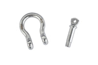 4 pack Marine Bow Shackle 5mm 3/16" Stainless Steel 304  DRing Boat Sail Rigging