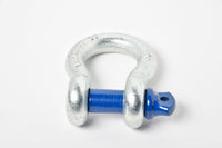 2x Bow Shackles 3/4"+Blue Plastic Anti Noise Vibration Protector Screw Pin 4.75T