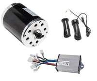 Electric DC Motor Kit 500W 36V MY1020 w speed control & Throttle f scooter ebike