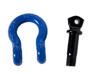 2x 1/2" Bow Shackle Blue w Clevis Screw Black Pin Anchor 2 TON 4400 lbs capacity