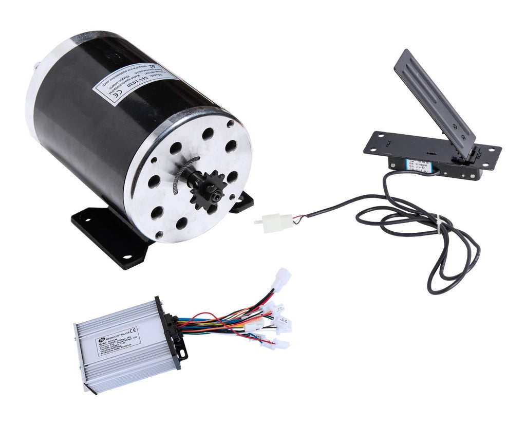 Motor 1000 W 48V w mounting base DC electric w Speed Controller and Foot Pedal