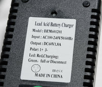 60V Volt DC Charger AV Plug f gel SLA AGM battery electric scooter economic