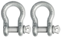 Tow Strap 20ft Snow Rescue 3x20 3" 20000 lbs 9Ton w 2x 7/8 Bow Shackles