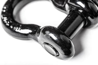 x2 OPEN BOX 5/8" Black Bow Shackle D-Ring w 3/4" Clevis Screw Pin WLL 7000lbs