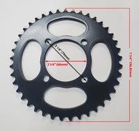 Sprocket drive gear chain wheel #420 41T 4 hole w Free ratchet Hub 1" adapter