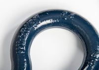 Bow Shackle D-Ring Blue 7/8" w 1" Galvanized Zinc Clevis Screw Pin 14000 lbs