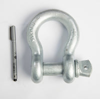 4 pcs 1-1/8" Bow Shackle w Screw Clevis Pin Rigging Towing 9.5 Ton 21000 lb WLL