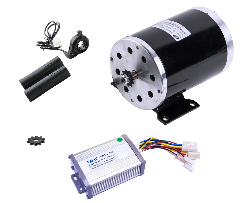 Electric motor w base+Speed control+Thumb Throttle #35 800W 36V ZY1020 f GoKart