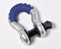 2x Bow Shackles 3/4"+Blue Plastic Anti Noise Vibration Protector Screw Pin 4.75T