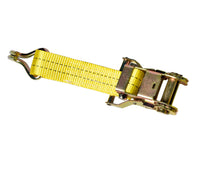 4x Yellow Ratchet Strap J Hook 1.5"x15' 4000lb Heavy Duty Tie Down Cargo ATV UTV
