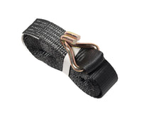 Black Ratchet Strap 1.5"x15' 4000lb J Hook Heavy Duty Tie Down f Cargo ATV UTV