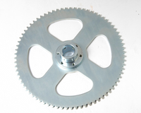 Sprocket #35 fix Drive w keyed Axle Shaft Hub Adapter 75T 6 hole shaft size 1"