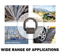 12x 5/8" D Ring Weld On Tie Down for Flatbed Truck Trailer Chain Straps Rope