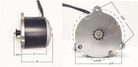 Electric Scooter Kart Motor Overvolt Kit Currie Face 48V 900W Controller Throttl
