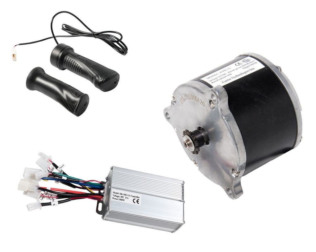 Electric Scooter Kart Motor Overvolt Currie 48V 900W w Controller  and Throttle