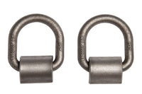 2x D Ring 1/2" Weld-On Tie Down Flatbed Truck Trailer Ratchet Strap Cargo Anchor