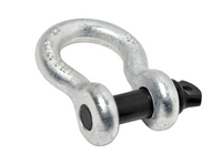 Pair 3/4" Bow Shackle BLACK Pin 10500 LB Plastic vibration for Jeep CJ