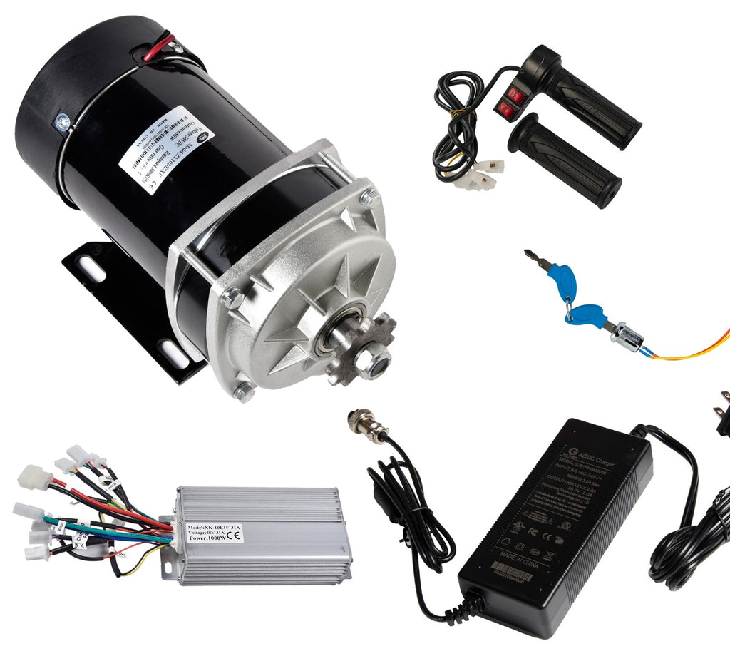 650W 36V ZXF Gear motor+controller+keylock+Charger+Throttle w switch