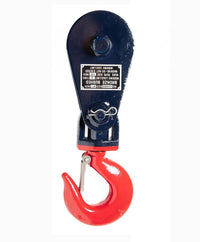 Snatch Block Hoist Hook 4Ton 4 1/2" 1/2" Wire Rope Roll Back Wrecker Flatbed Tow