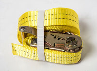 Ratchet Strap J Hook 2x 1.5"x15' 4000lb Heavy Duty Tie Down Cargo ATV UTV 1.5x15