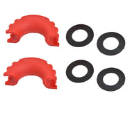 2x D-Ring Red Bow Shackle Isolator Jeep Towing Off Road 3/4" SILENCER Anti-Noise