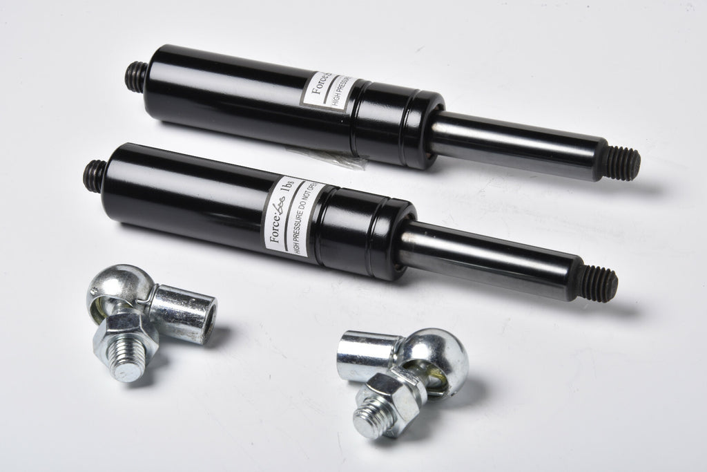 Pair 600lbs lambo door shocks f bolt on vertical hinge lamborghini w Ball Joints