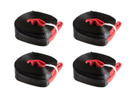 4x  Black 3x30 3" 20000lbs 9Ton Tow Strap 30ft winch tree off-road snatch Jeep