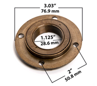 Free wheel threaded Small Size w hub adapter f 1 1/16" shaft axle 4 holes