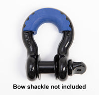 8x D-Ring Dark Blue Bow Shackle Isolator Jeep Towing Off Road 3/4" SILENCER