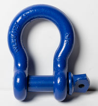 Open Box 4 Pack Blue 7/8" 6.5T Clevis Screw Pin Anchor Bow Shackle Rigging