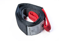 Tow Strap 10 ft  BLACK 3" 26000lbs 12T winch tree saver protector off-road 3x10