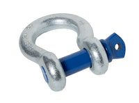 4x 1" D Ring Galv Bow Shackle Screw Pin Blue Clevis Rigging Towing WLL 8.5Ton