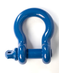 3/4" Blue D-Ring Bow Shackle 10500LB w Blue Plastic noise vibration Protector