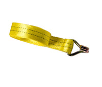 Yellow Ratchet Strap 1.5"x15' 4000lb J Hook Heavy Duty Tie Down f Cargo ATV UTV